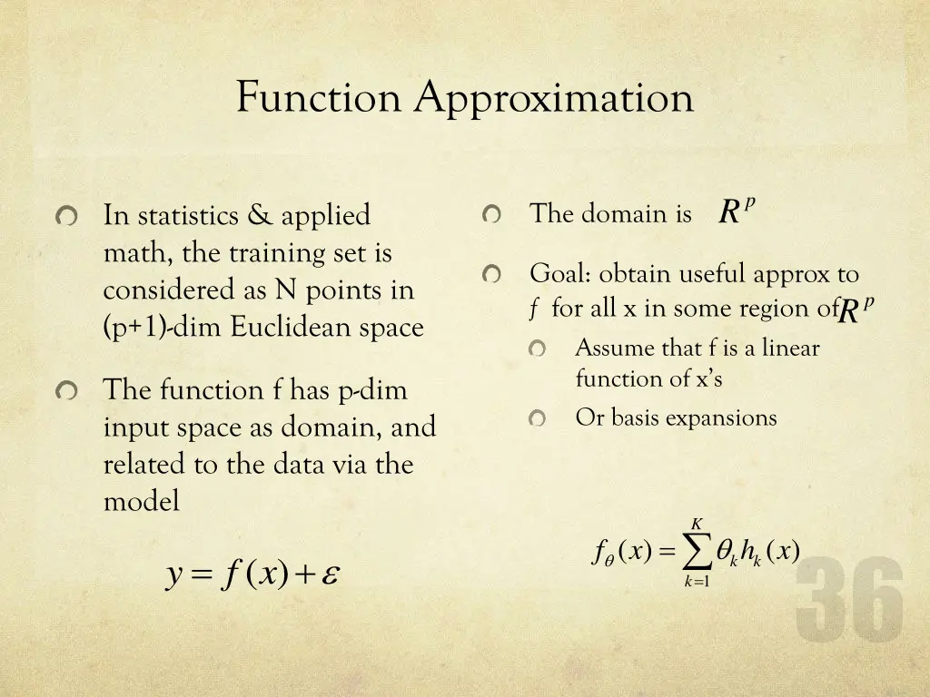 function approximation