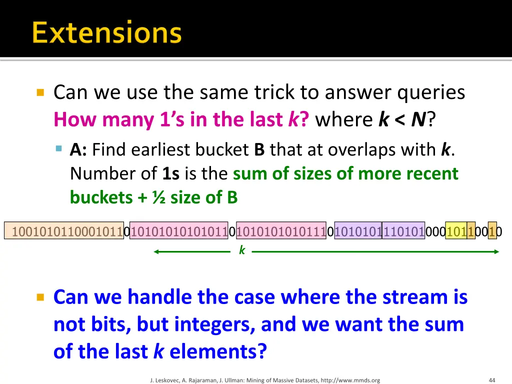 can we use the same trick to answer queries