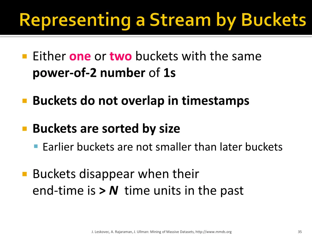 either one or two buckets with the same power