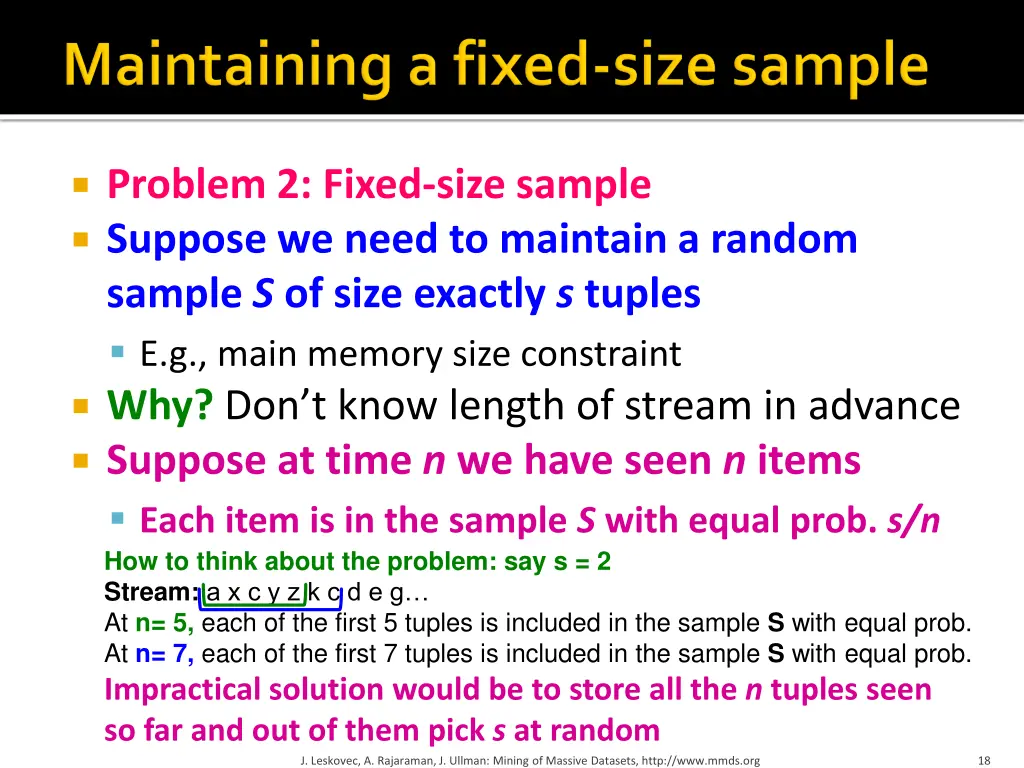 problem 2 fixed size sample suppose we need