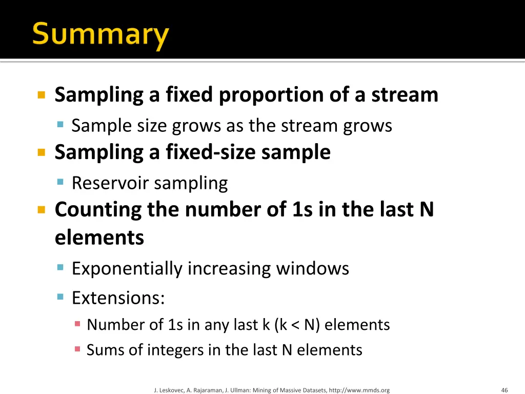 sampling a fixed proportion of a stream sample