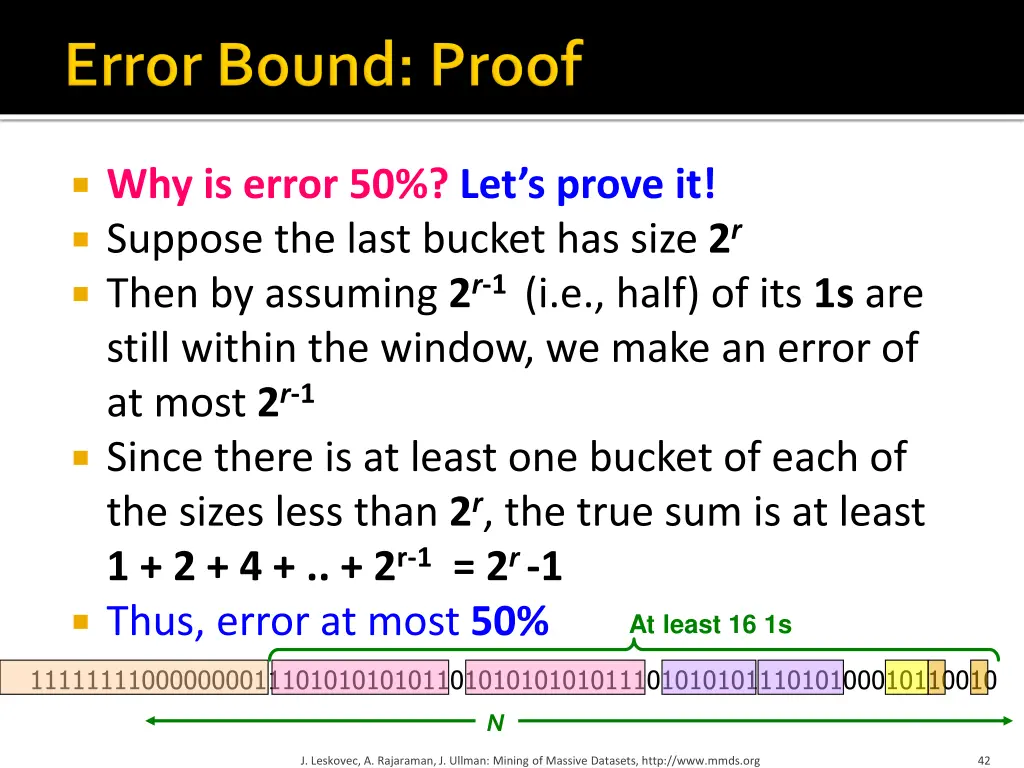 why is error 50 let s prove it suppose the last