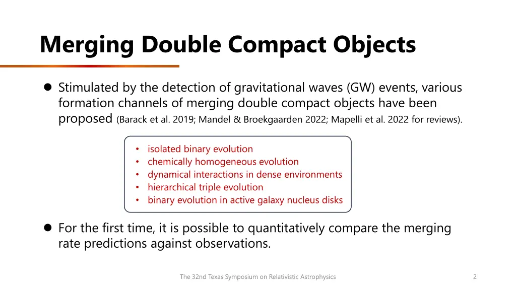 merging double compact objects