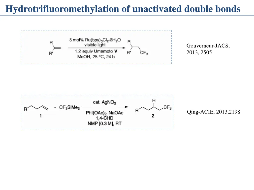 hydrotrifluoromethylation of unactivated double