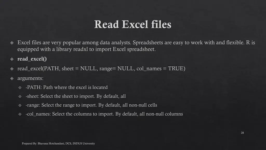 read excel files