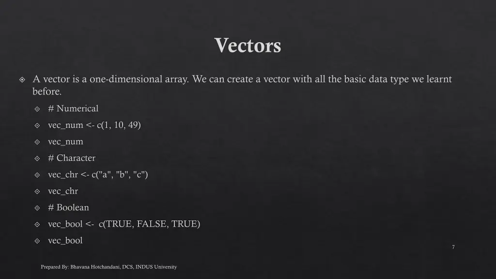 vectors