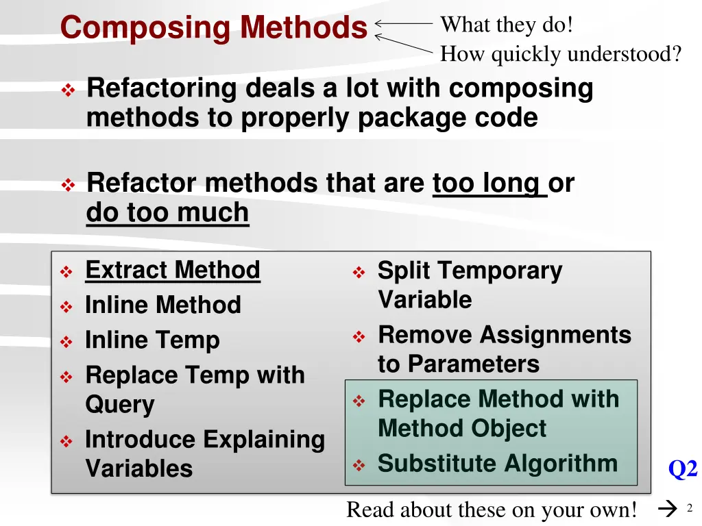 composing methods