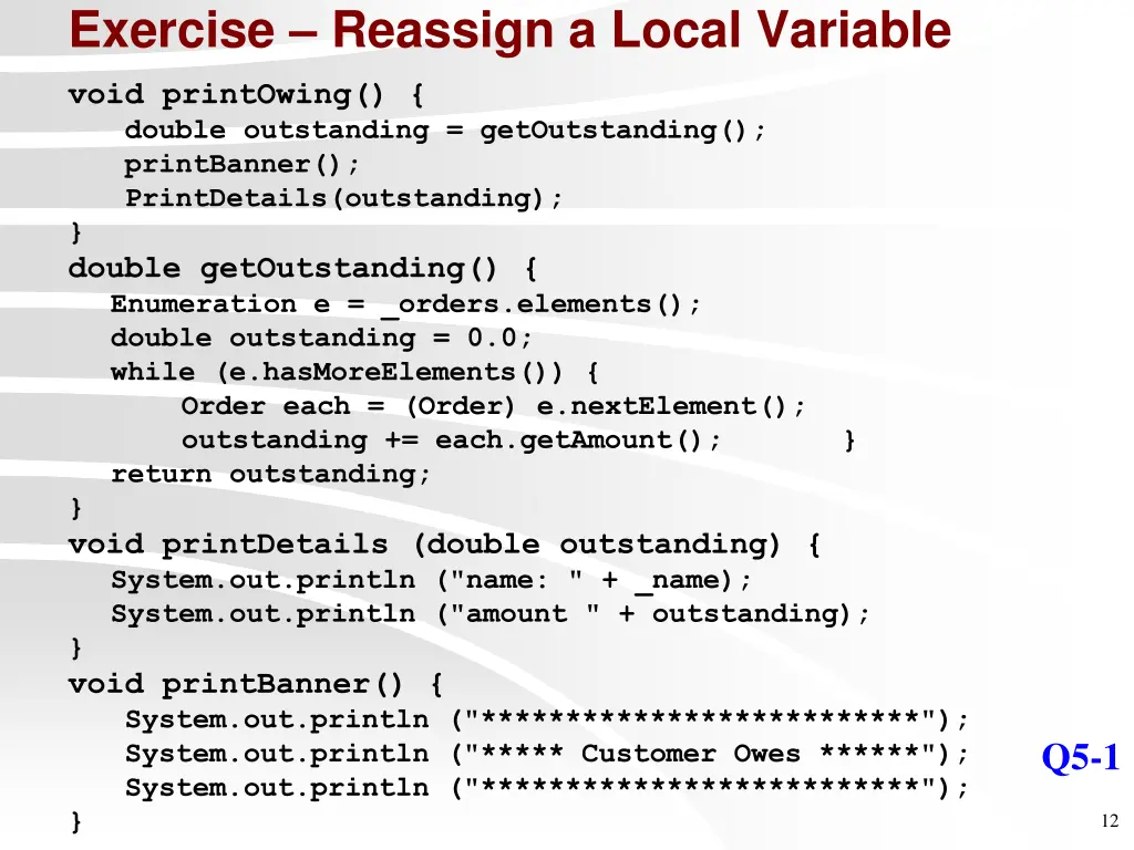 exercise reassign a local variable