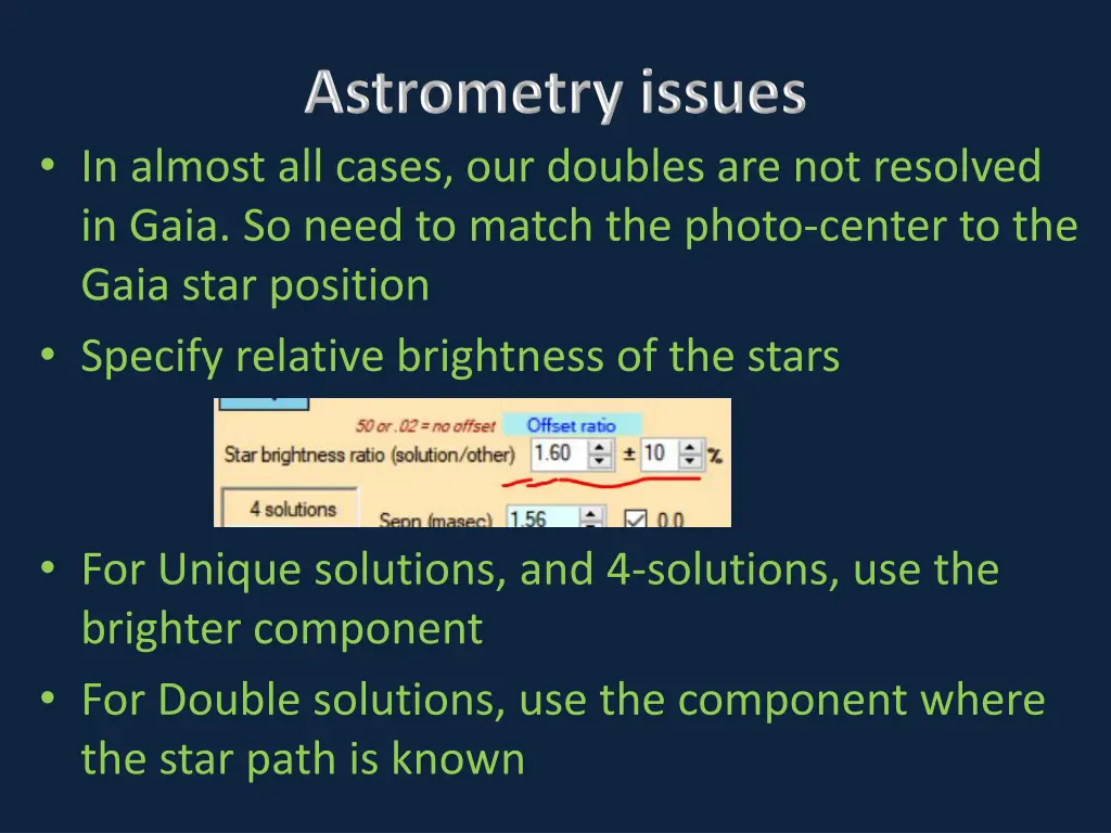 in almost all cases our doubles are not resolved