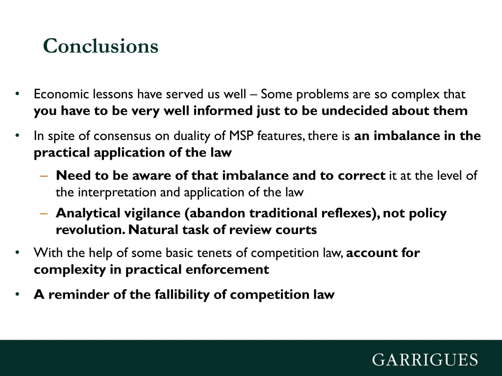 conclusions