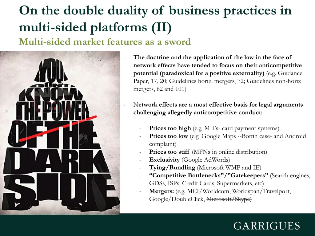 on the double duality of business practices 1