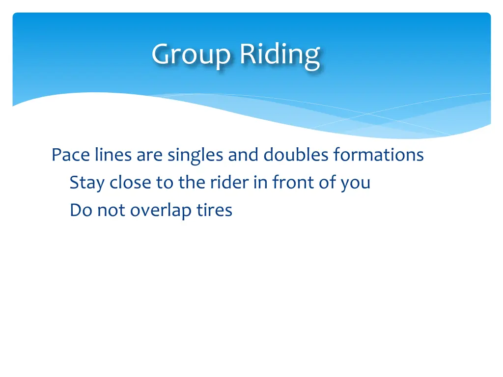 group riding 1