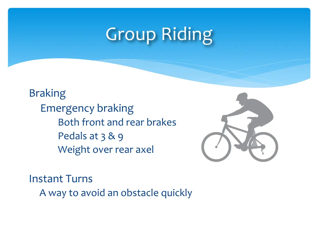 group riding 7