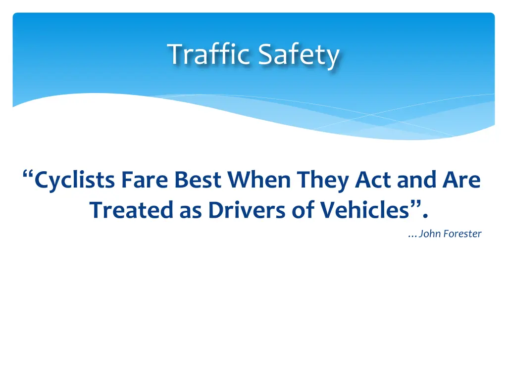 traffic safety