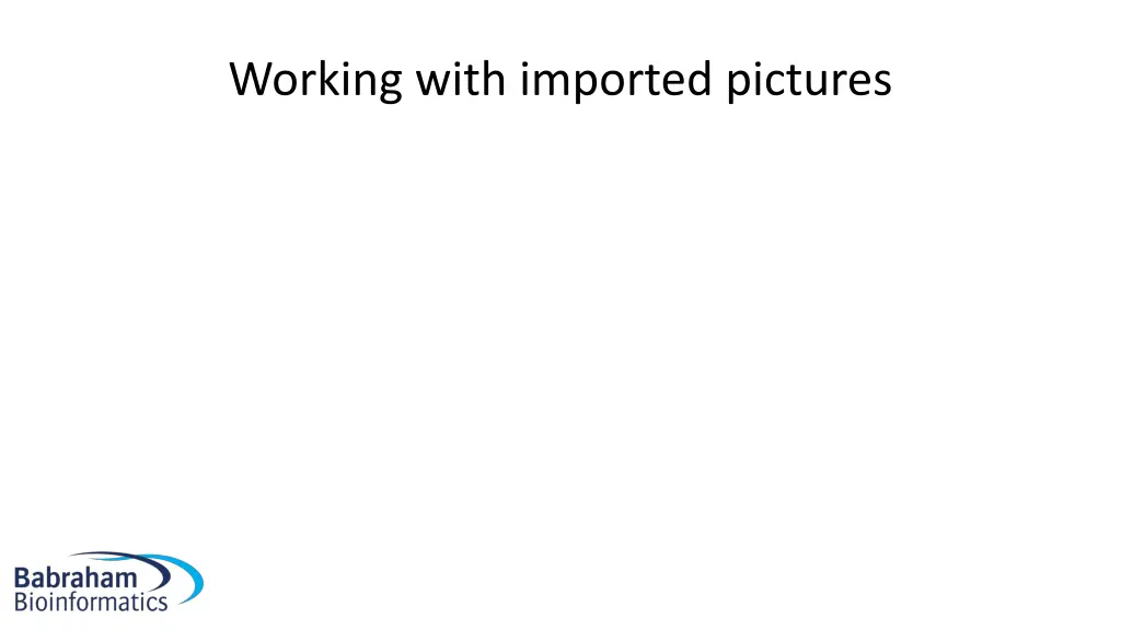 working with imported pictures 1