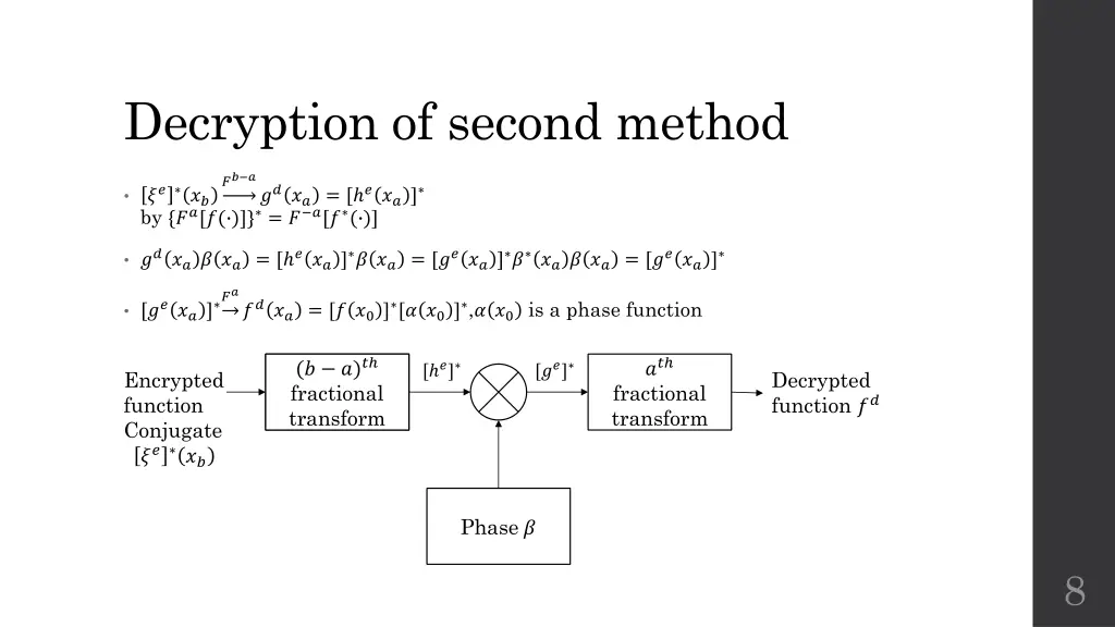 decryption of second method