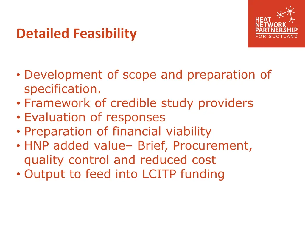 detailed feasibility