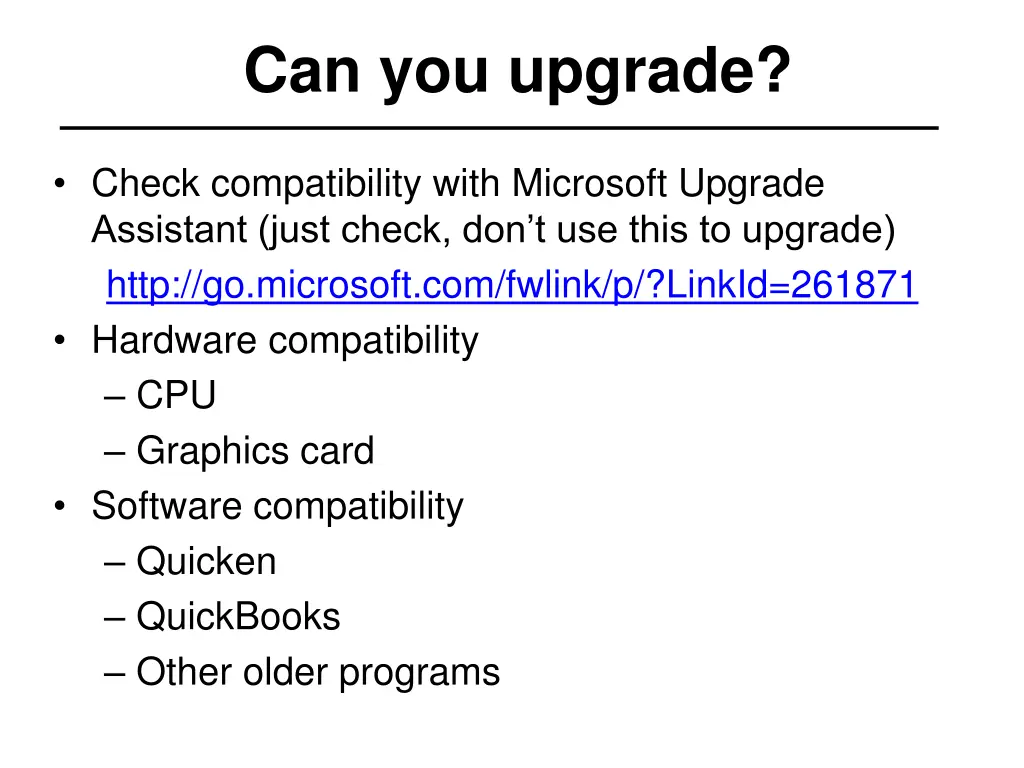 can you upgrade