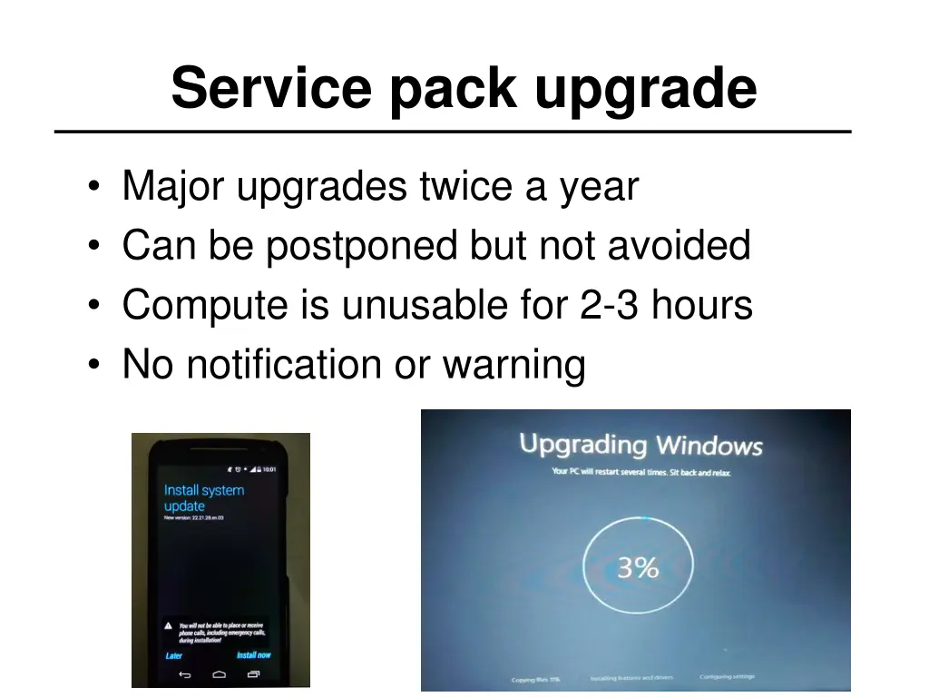 service pack upgrade