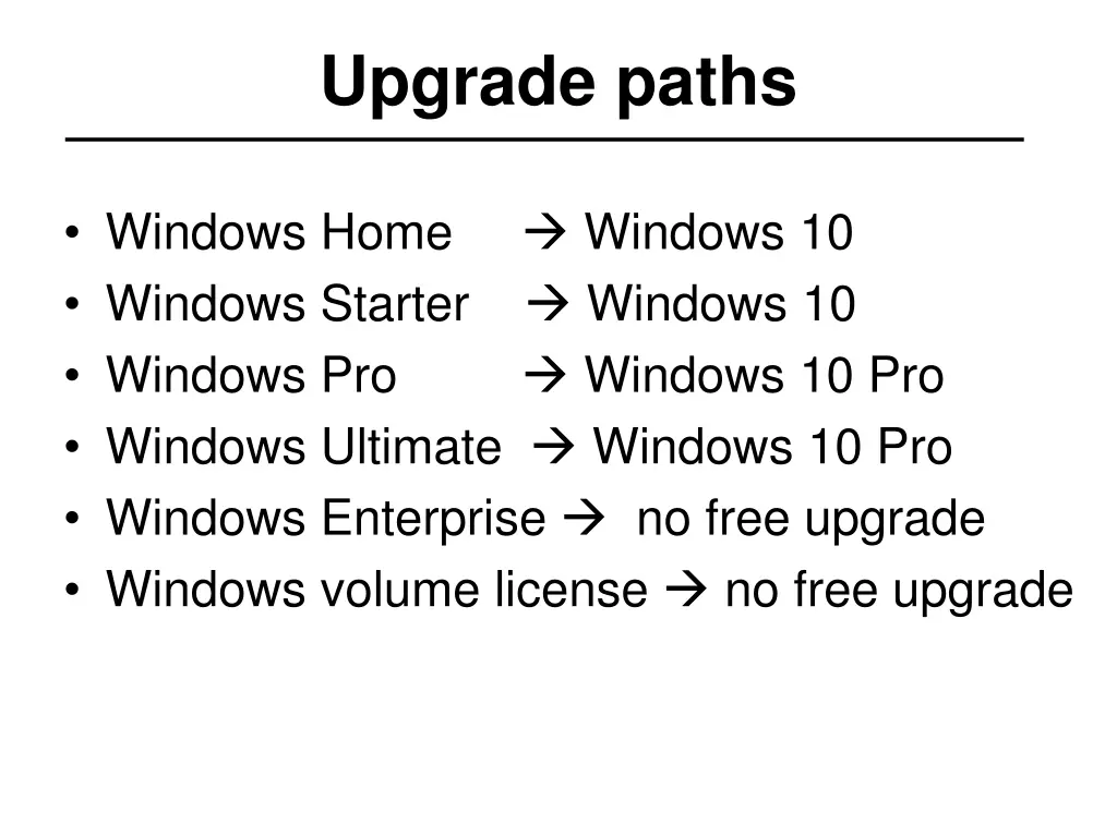 upgrade paths 1