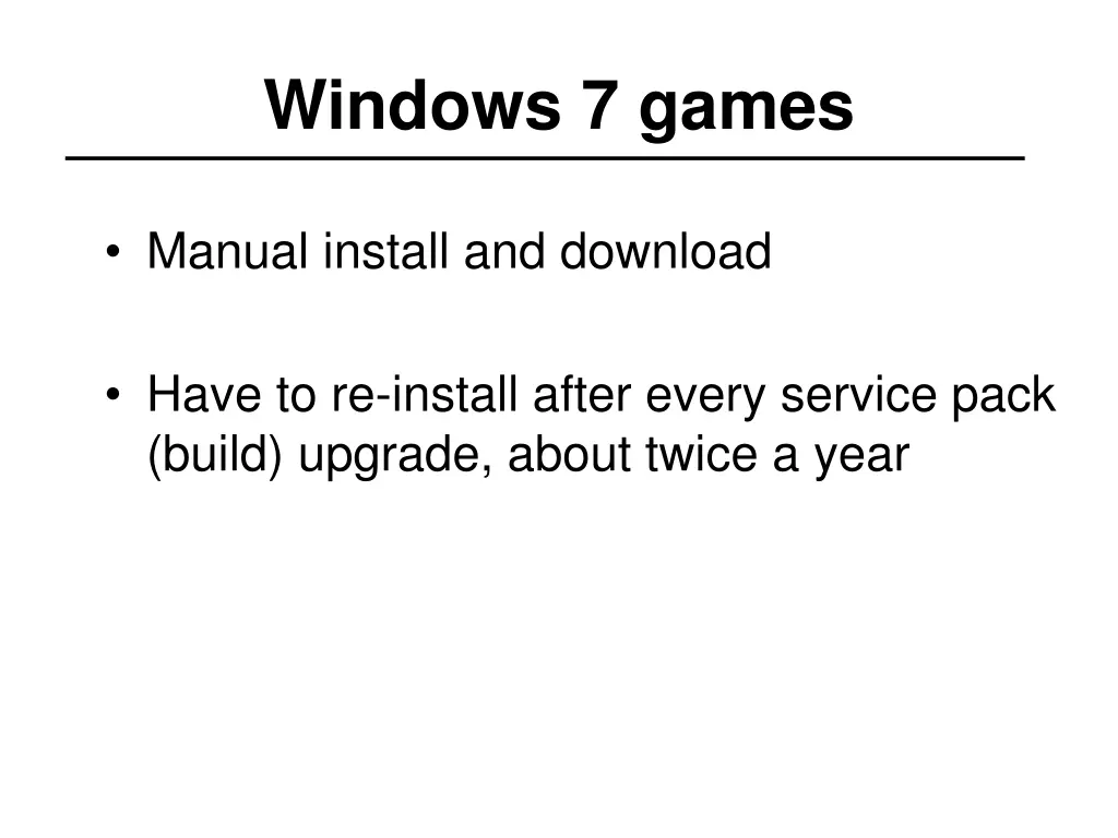 windows 7 games