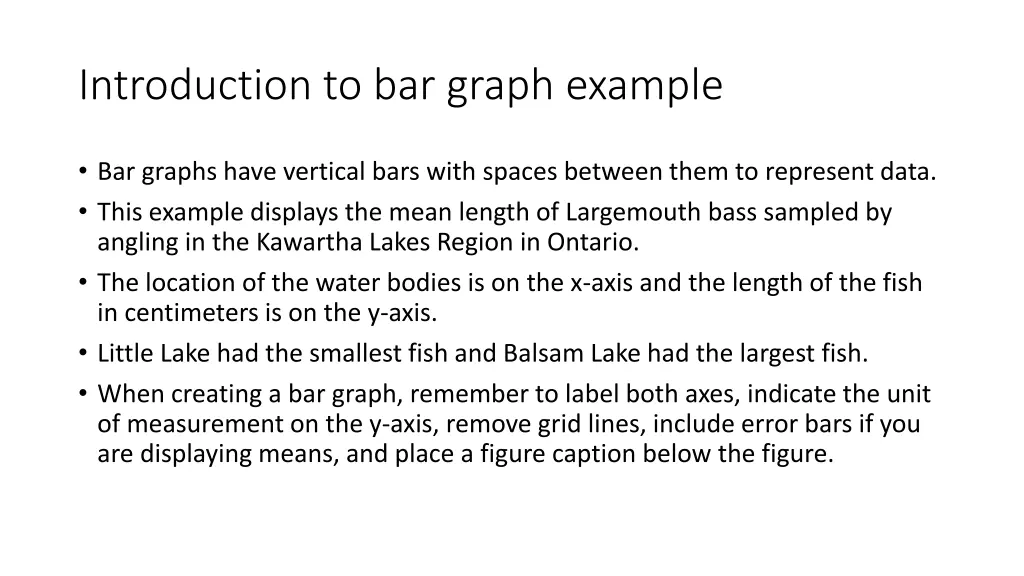 introduction to bar graph example