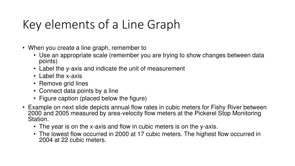 key elements of a line graph