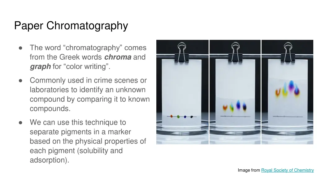 paper chromatography 1