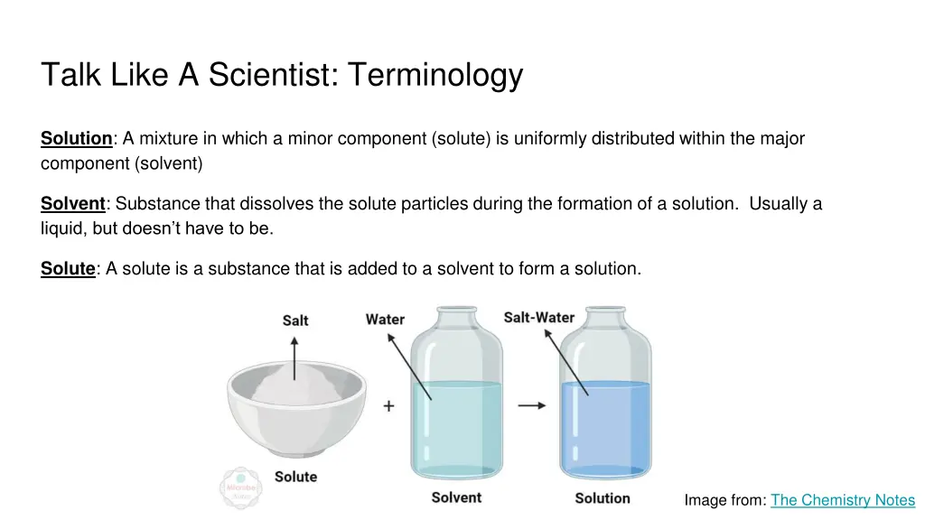 talk like a scientist terminology