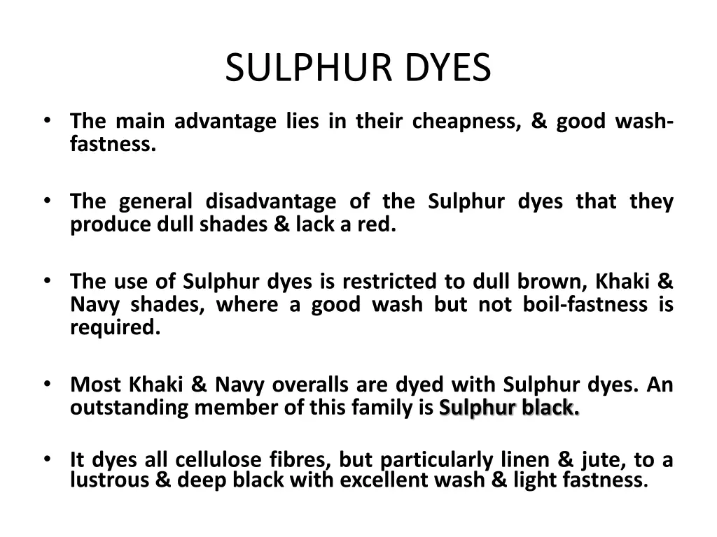 sulphur dyes 1