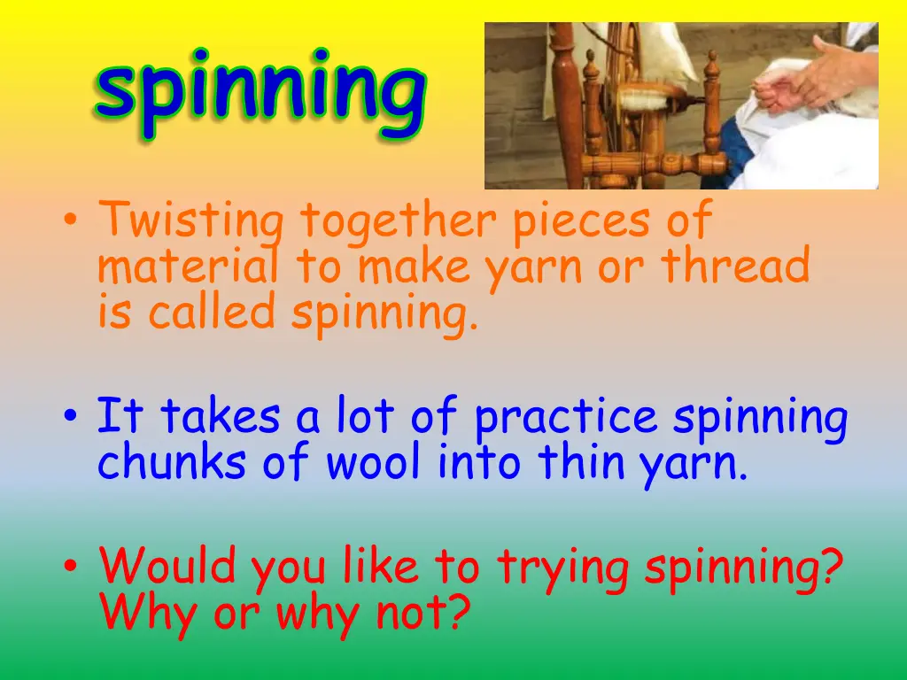 spinning