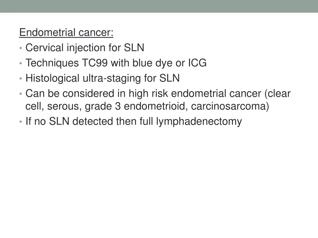 endometrial cancer cervical injection