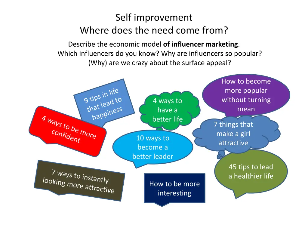 self improvement where does the need come from