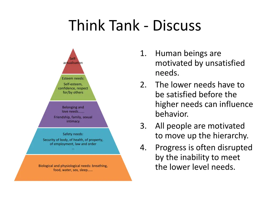 think tank discuss