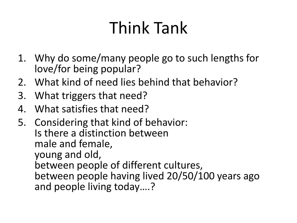 think tank