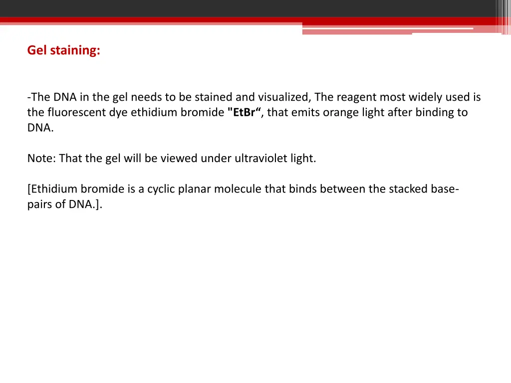 gel staining