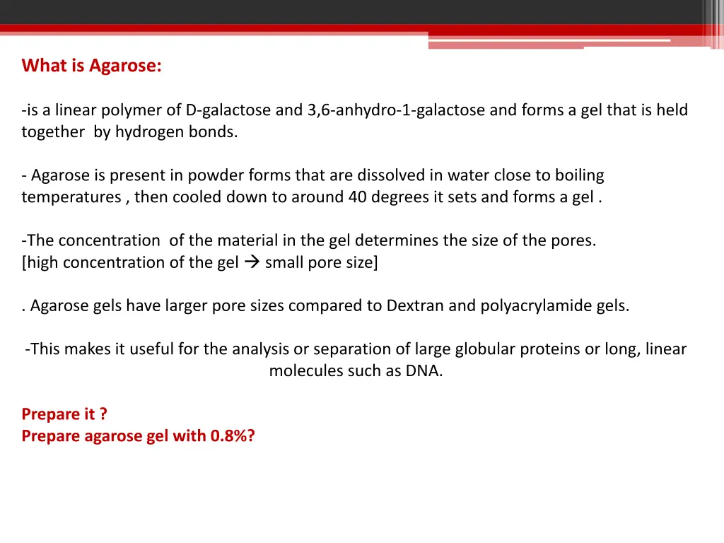 what is agarose