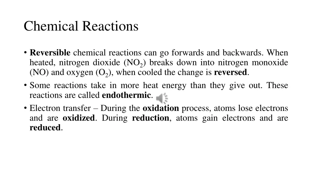 chemical reactions 2