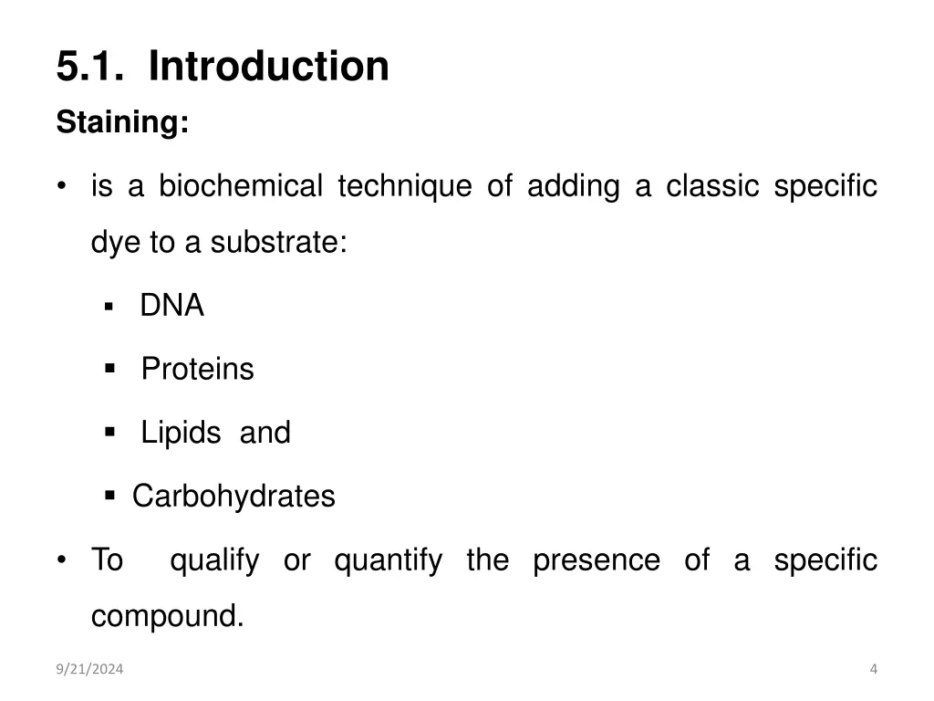 5 1 introduction staining