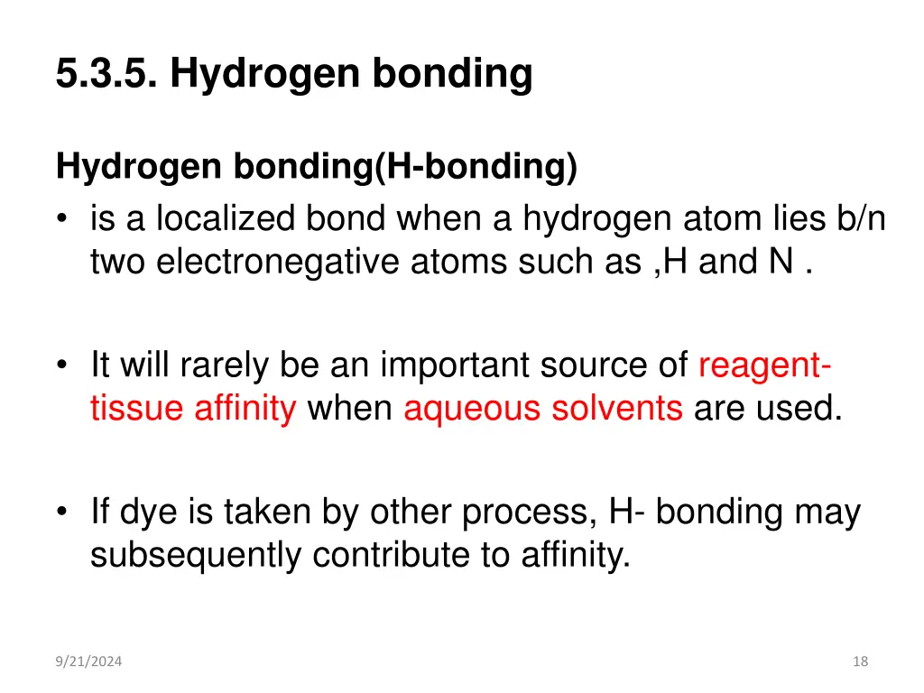 5 3 5 hydrogen bonding