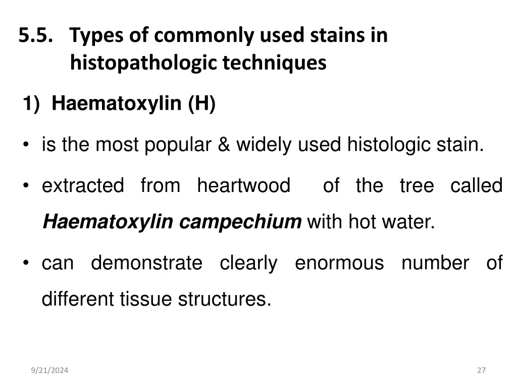 5 5 types of commonly used stains