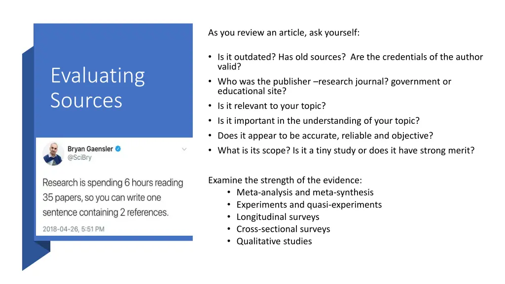 as you review an article ask yourself