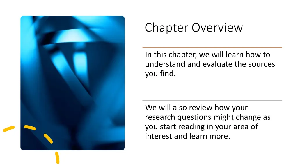 chapter overview