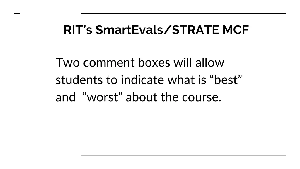 rit s smartevals strate mcf