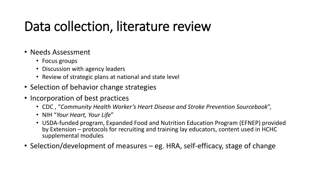 data collection literature review data collection