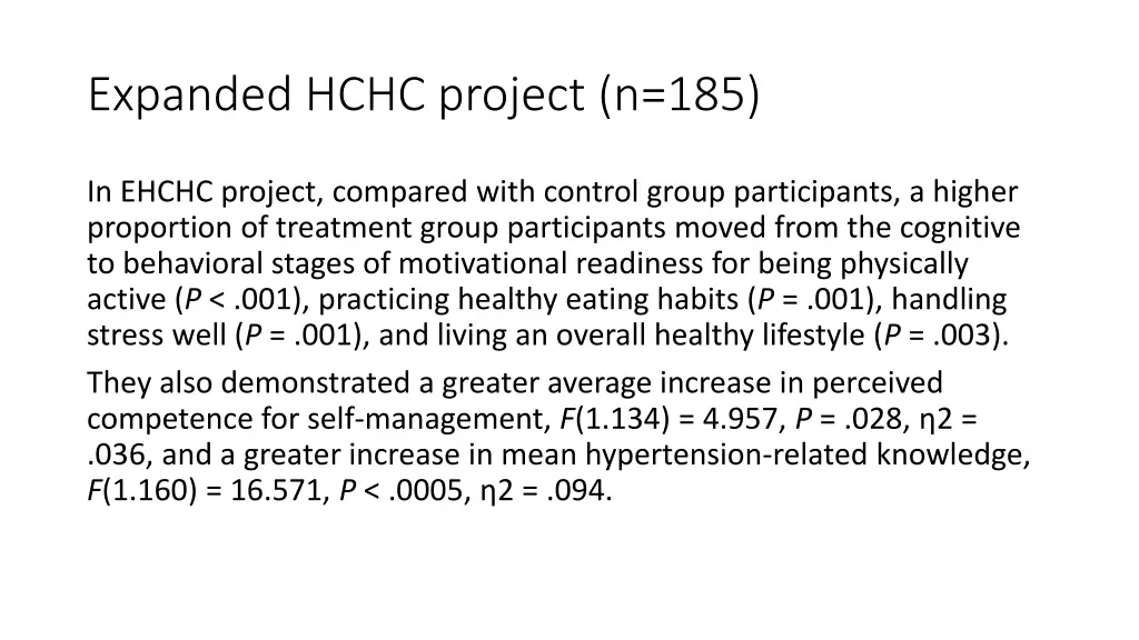 expanded hchc project n 185