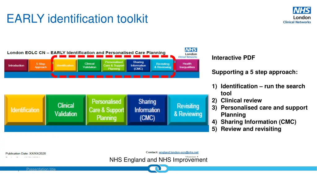 early identification toolkit