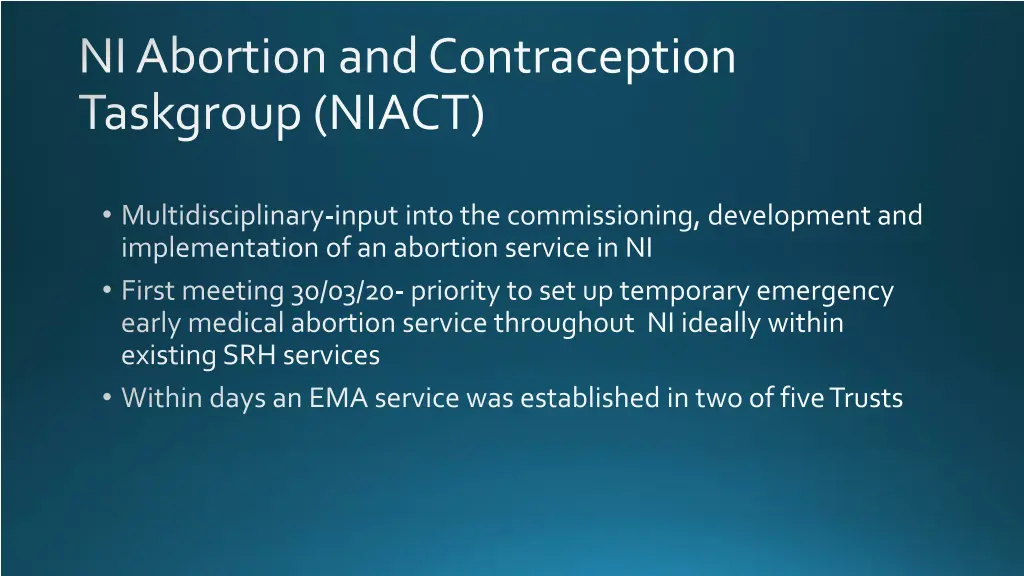 ni abortion and contraception taskgroup niact