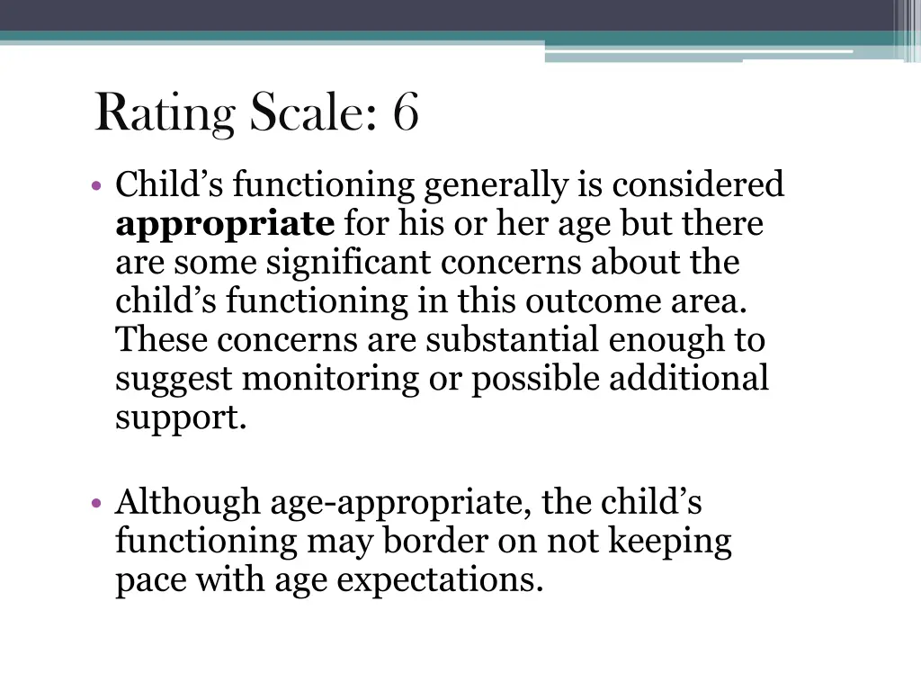 rating scale 6