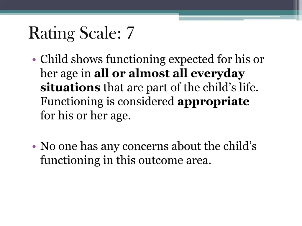 rating scale 7